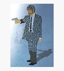 Jules from Pulp Fiction Typography Quote Design Photographic Print