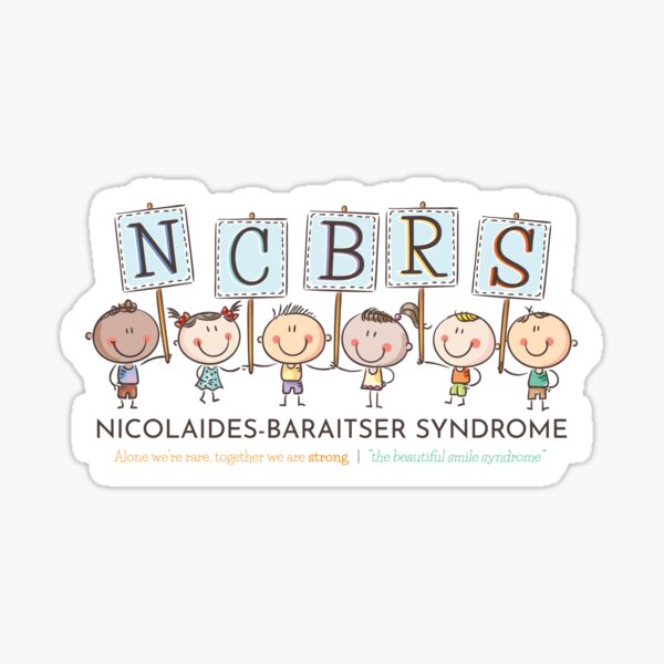 NCBRS The Beautiful Smile Syndrome - Little Children with Signs Sticker