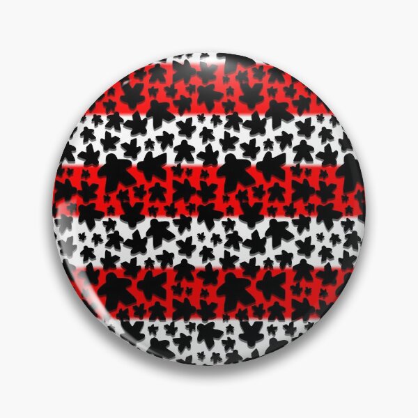 Item preview, Red Meeple Tabletop Gaming Pattern designed and sold by GamingThreads.