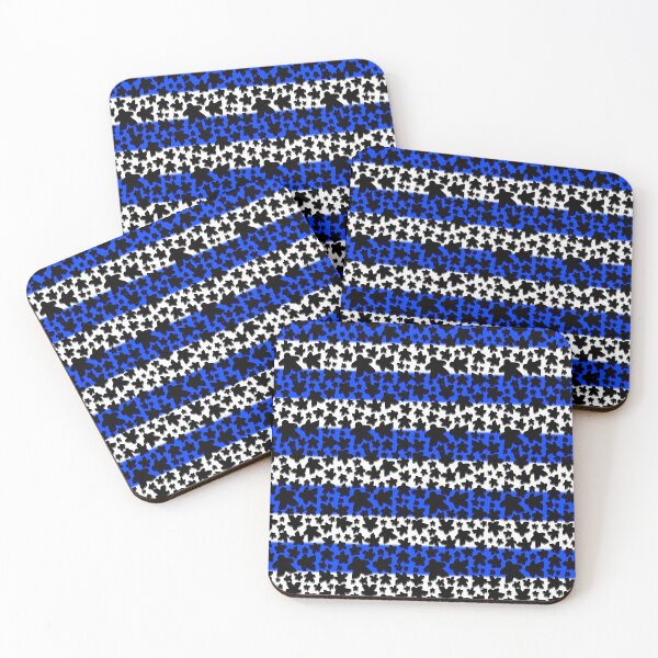 Item preview, Blue Meeple Tabletop Gaming Pattern designed and sold by GamingThreads.