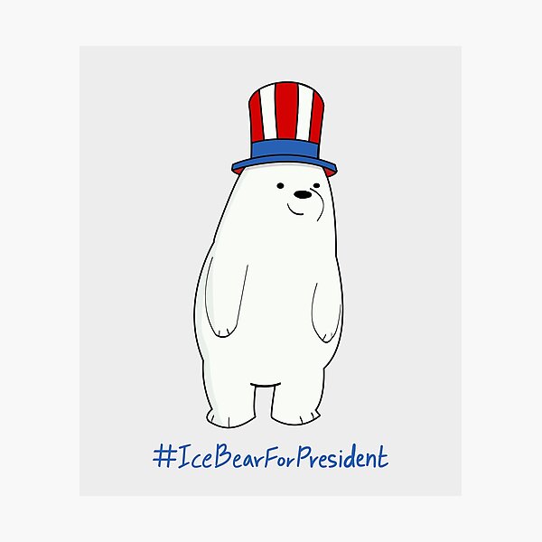 Aperçu de l'œuvre Ice Bear pour le président We Bare Bears ™ créée et vendue par Mo5tar.