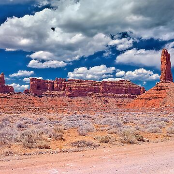 Artwork thumbnail, Wonders of Nature 0062 - Valley of the Gods Rock Formations by WarrenPHarris