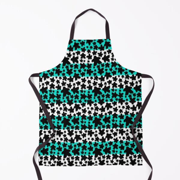 Item preview, Teal Meeple Tabletop Gaming Pattern designed and sold by GamingThreads.