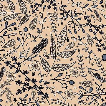 Aperçu de l'œuvre Fleurs bleus paterne by LaetiArts de LaetiArts