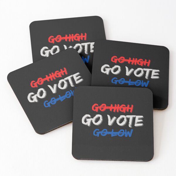 Item preview, Go High, Go Low, Go Vote designed and sold by cheekygeek.