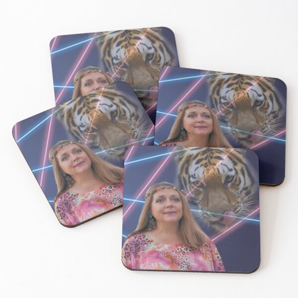Item preview, Carole Baskin And Tiger Lasers 80s Yearbook Montage Tiger King designed and sold by thetshirtworks.