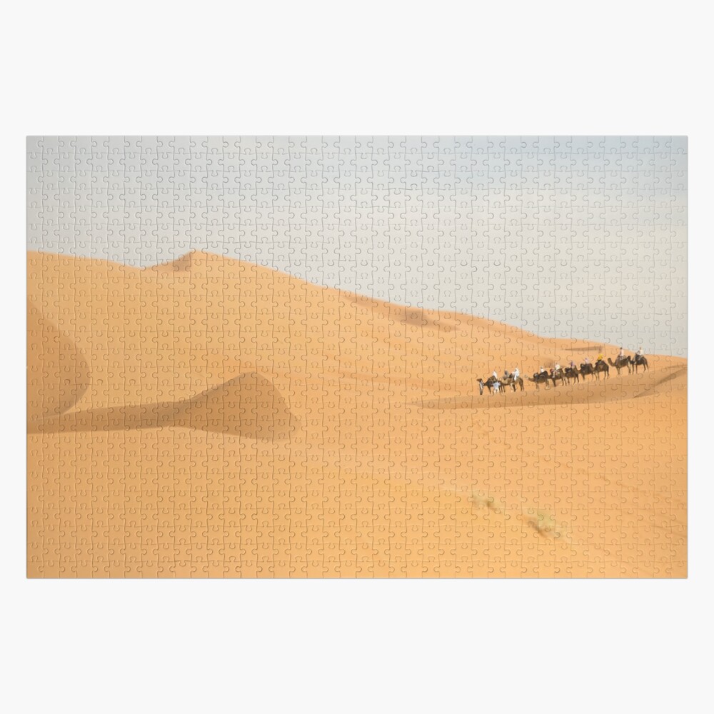 Camel Caravan in the Sahara Desert, Morocco Jigsaw Puzzle