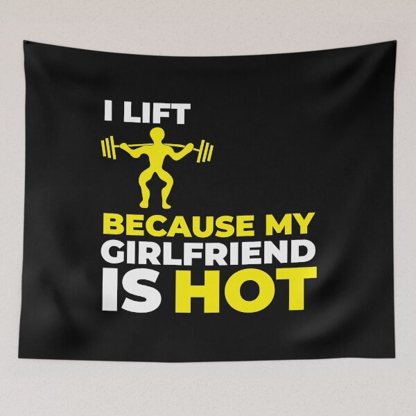 Item preview, I lift because my girlfriend is hot designed and sold by Statim.
