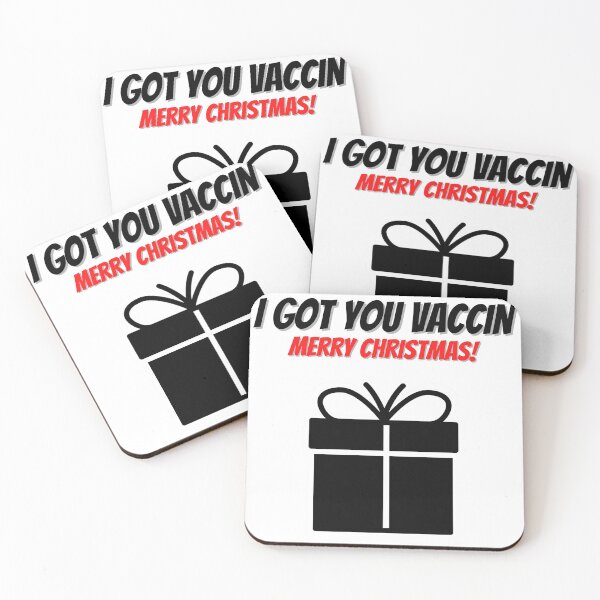 Aperçu de l'œuvre Je vous ai vacciné, joyeux Noël! créée et vendue par To-the-T.
