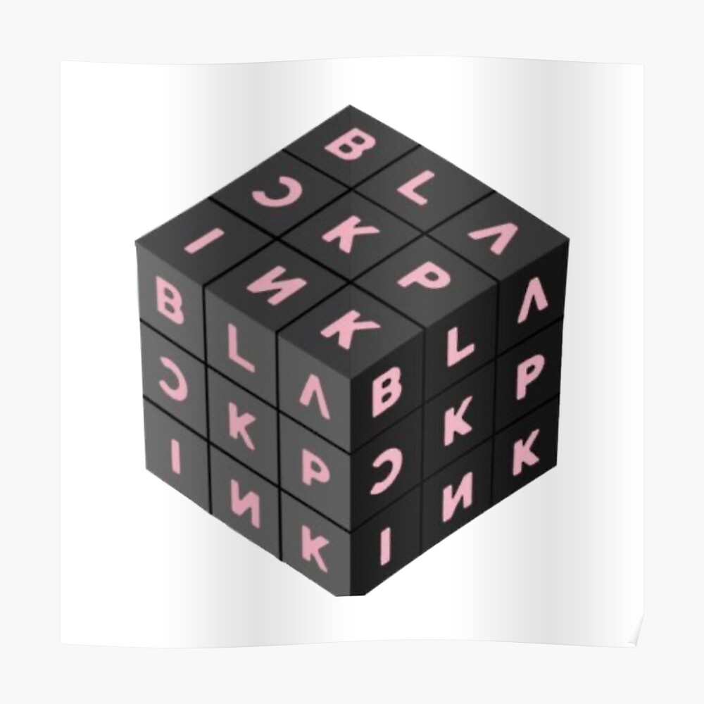 blackpink cube sticker by lillirosee redbubble