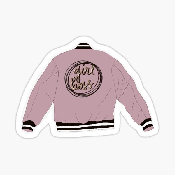 "Girl Boss Jacket" Sticker for Sale by kalescutouts Redbubble