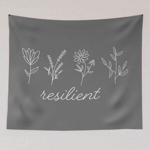 Item preview, Resilient Flowers (White) designed and sold by ArtsyJulez.