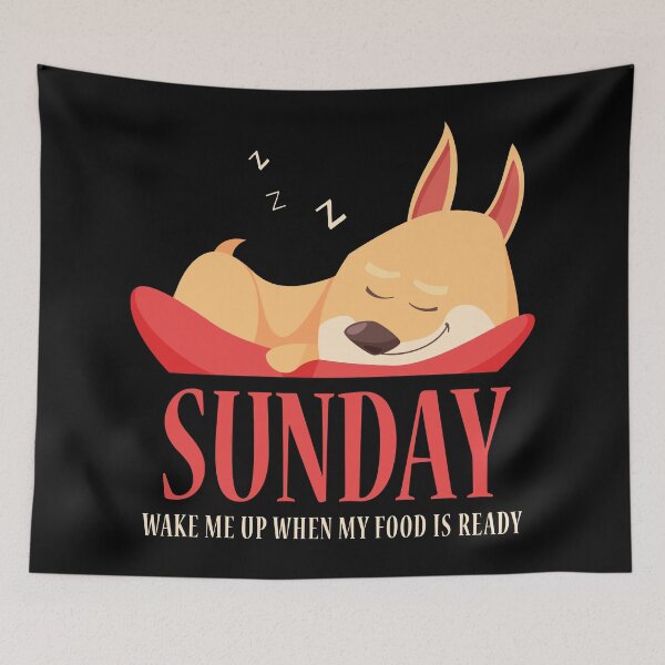 Item preview, Funny Lazy Corgi Dog - Wake me up when my food is ready / TAGADOG designed and sold by tagadog.