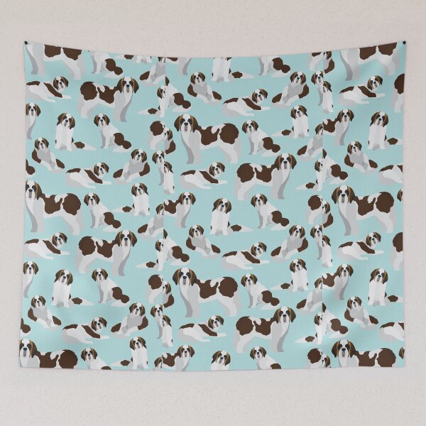 Item preview, Saint Bernard Dog Pattern designed and sold by givemedogs.