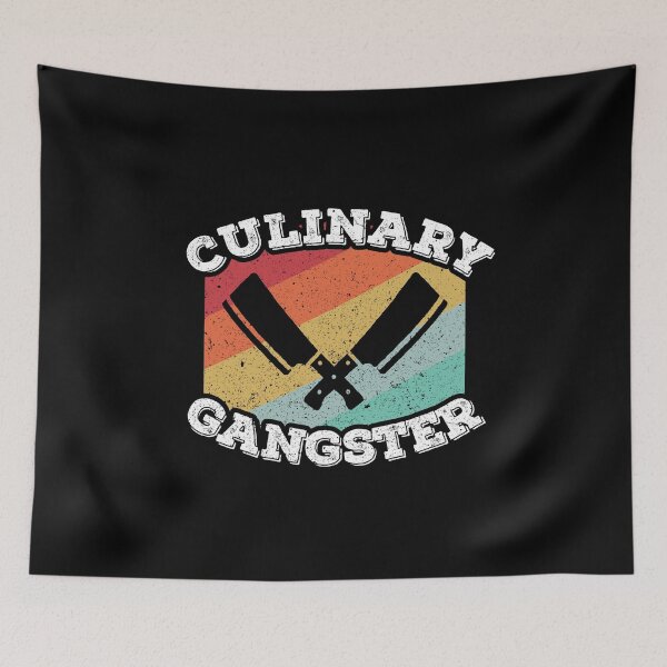 Item preview, Culinary Gangster Retro Chef Meat Cleaver Gift designed and sold by Dan66.
