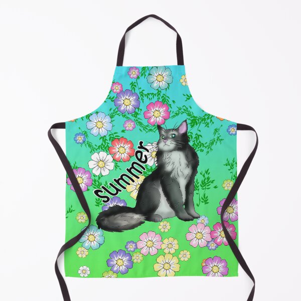 Item preview, Summer black and white maine coon designed and sold by CuisineCat.