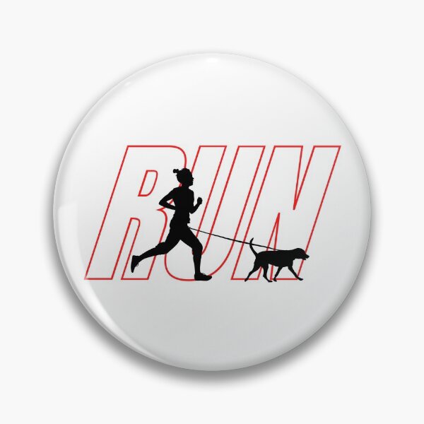 Item preview, Woman Running with Dog designed and sold by Ashley Dennis.