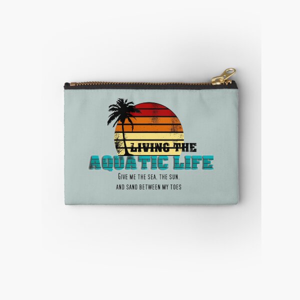 Item preview, Vintage Retro Distressed Living the Aquatic Life - Love the Beach Tee designed and sold by bioville.