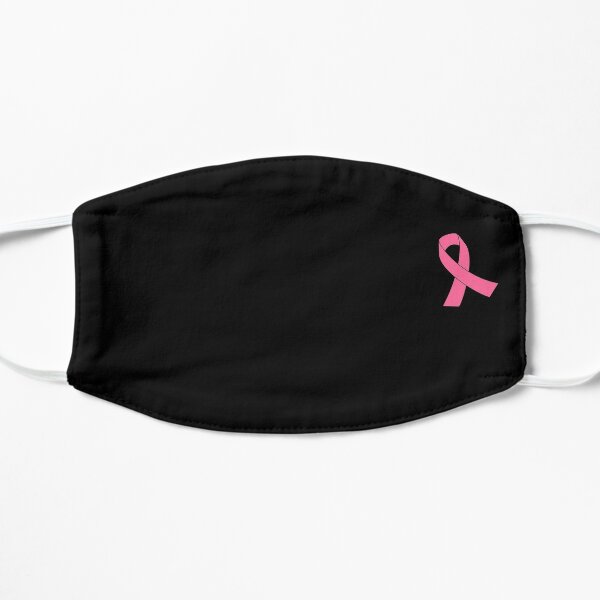 Breast Cancer Awareness Ribbon Flat Mask