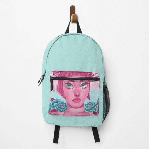 Item preview, Pink and turquoise girl designed and sold by MioMio Doodles.