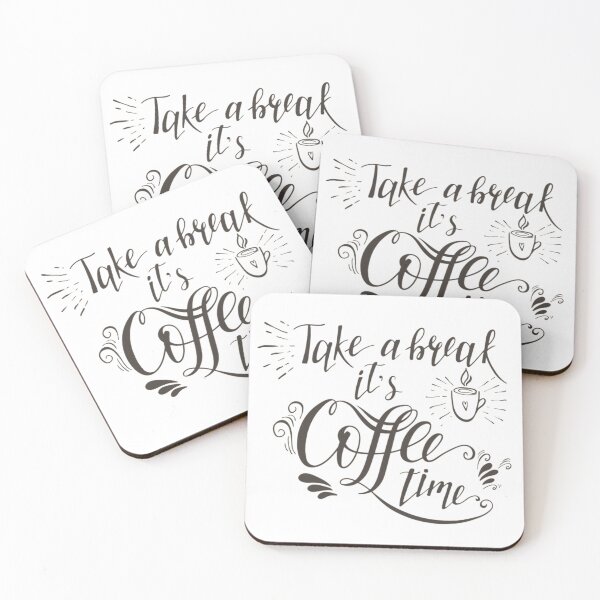 Item preview, Coffee Time Motivational quote Collection designed and sold by Nevine Williamson.