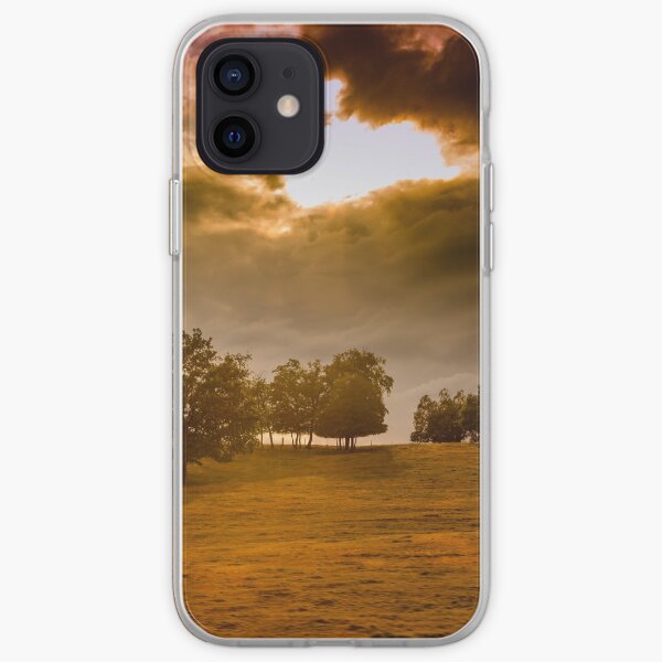 Dark landscape, stormy sky iPhone Soft Case