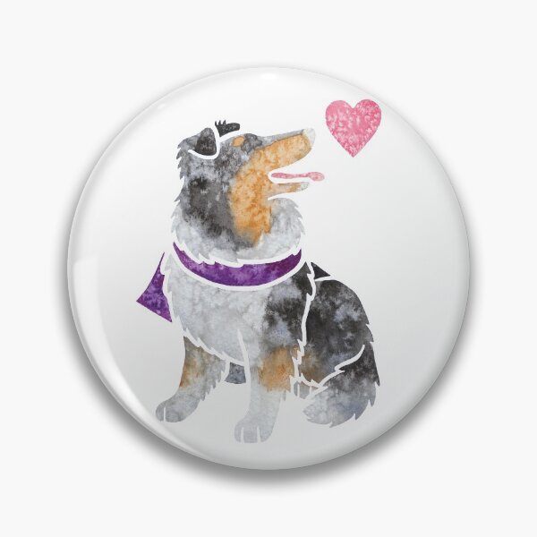 Item preview, Watercolour Rough Collie (merle) designed and sold by animalartbyjess.