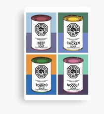 Dharma Initiative Soup Cans Canvas Print