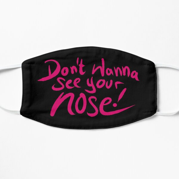 Mund und Nasen Schutz No Nose Pink Flache Maske