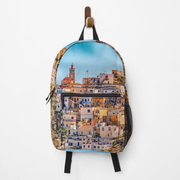 Item preview, Karpathos island in Greece, picturesque village Olympos. Colorful houses on the hill. designed and sold by 2AcesDesign.