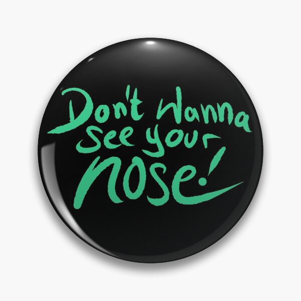 Mund und Nasen Schutz No Nose Grün Button