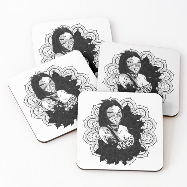 Item preview, Tattoo girl with roses. designed and sold by emphatic.