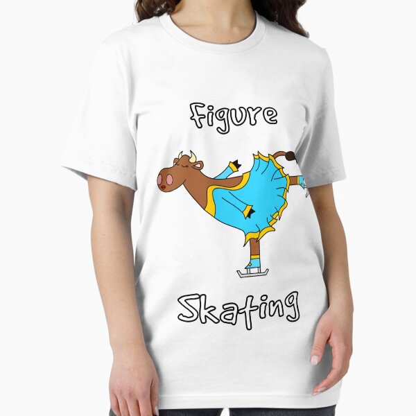 Item preview, Figure Skating Cow designed and sold by uddertees.