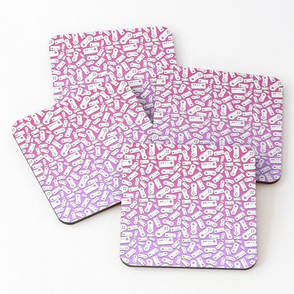 Item preview, Pink/Purple Retro Game Controllers Pattern designed and sold by GamingThreads.