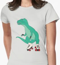 Tyrollersaurus Rex Women's Fitted T-Shirt
