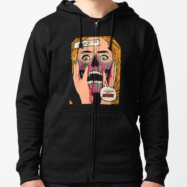 Zombie Kiss Zipped Hoodie