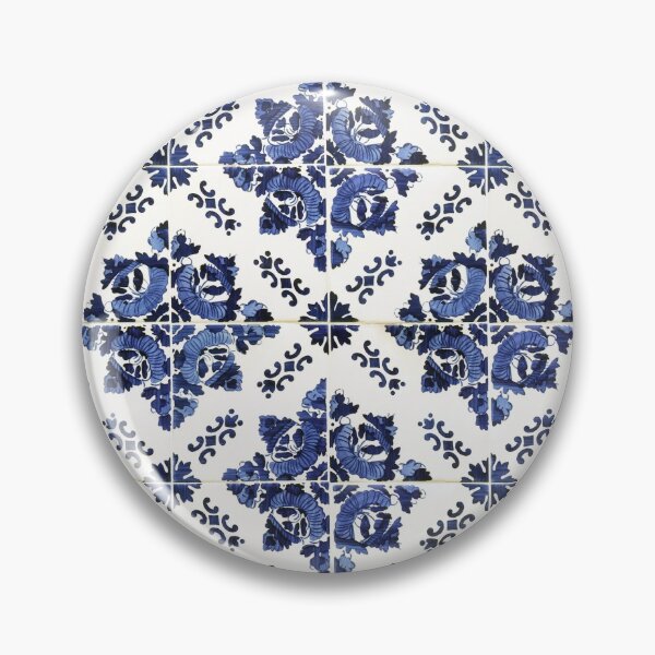 Item preview, Vintage Portuguese old tiles (azulejos) designed and sold by ThreeDotsDesign.