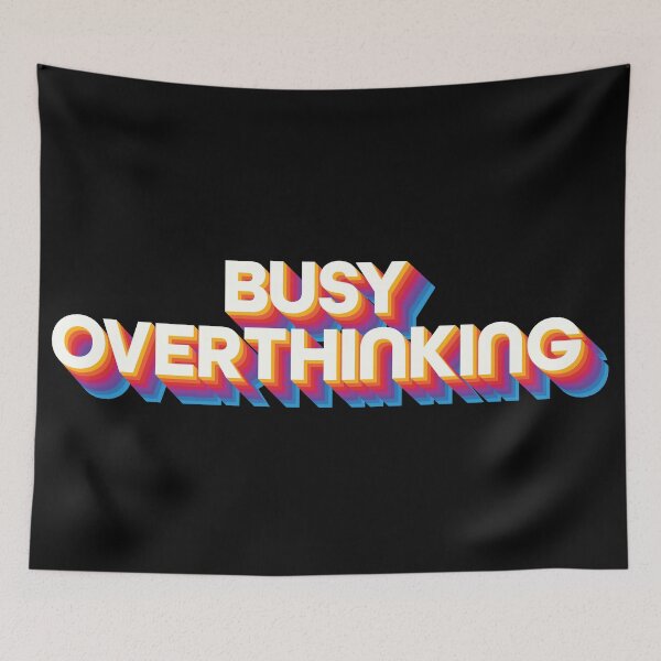 Item preview, Busy Overthinking -  Retro Style Colorful designed and sold by AmpersandCuster.