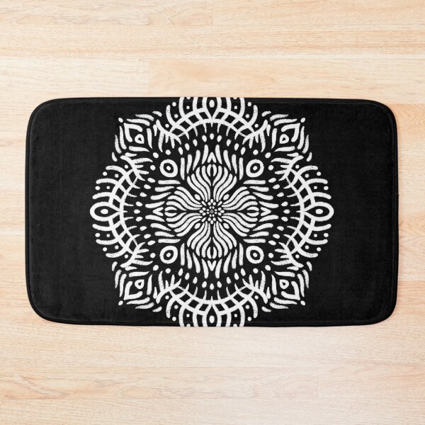 Item preview, Inner Flow Black and White Mandala designed and sold by worktheangle.