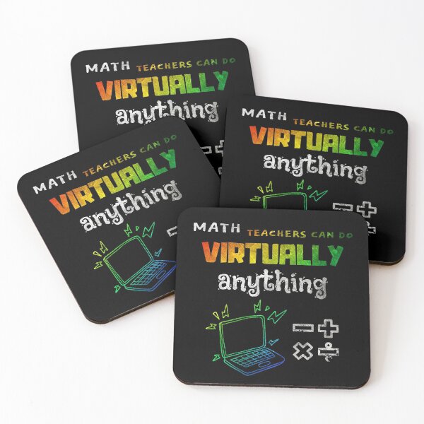 Item preview, MATH TEACHERS CAN DO VIRTUALLY ANYTHING RAINBOW designed and sold by NiceSign.
