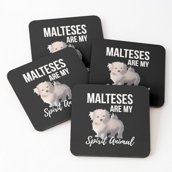 Item preview, Malteses Are My Spirit Animal designed and sold by fatamyfan1.