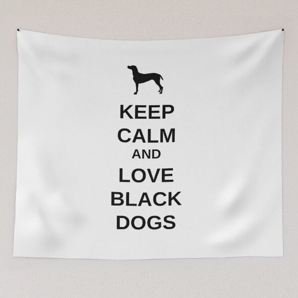 Item preview, Keep Calm and Love Black Dogs - white designed and sold by oxoxoxo.
