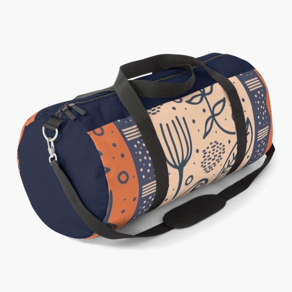 Item preview, Blue leaf on orange blue background designed and sold by Lisa Johnson.