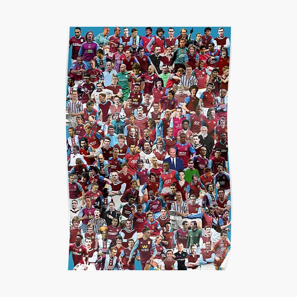 Aston Villa Football Club Legends Ausmalbilder Poster Avfc Poster Von Madein1874 Redbubble