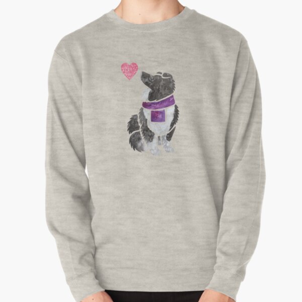 Watercolour Shetland Sheepdog (bi-black) Pullover Sweatshirt