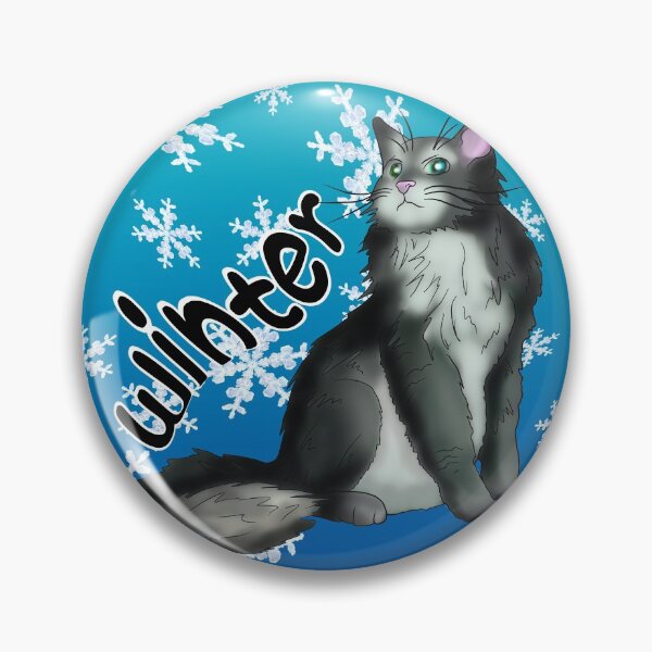 Item preview, Winter black and white maine coon designed and sold by CuisineCat.