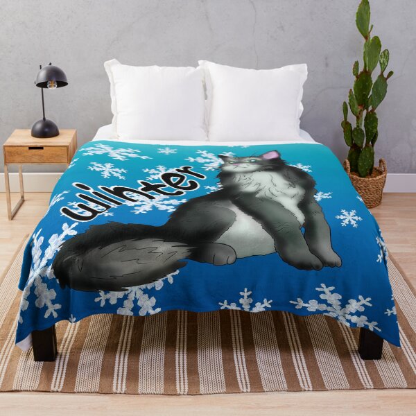 Item preview, Winter black and white maine coon designed and sold by CuisineCat.
