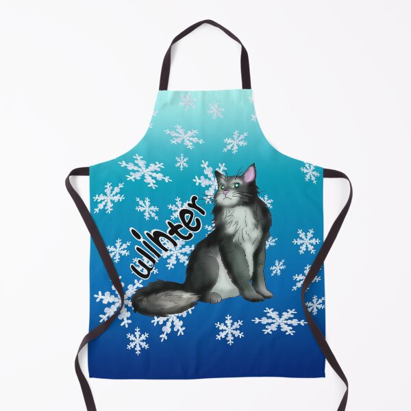 Item preview, Winter black and white maine coon designed and sold by CuisineCat.