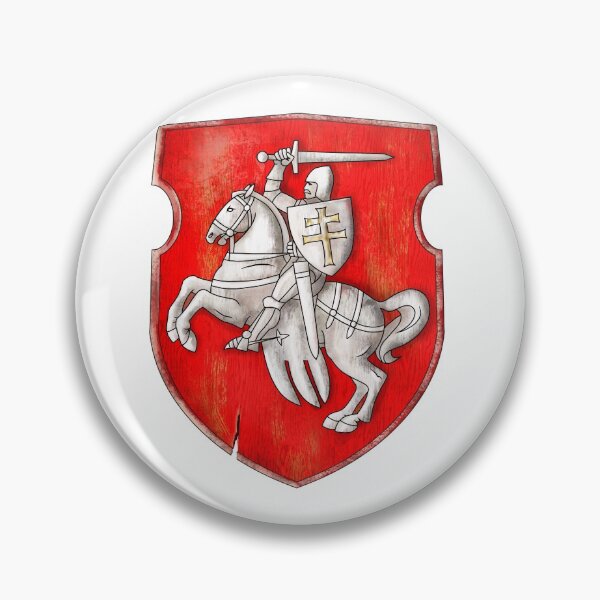 Item preview, Belarus old coat of arms . White knight on red  designed and sold by Sitenkovamary.