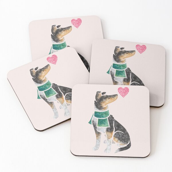 Item preview, Watercolour Smooth Collie (tricolour) designed and sold by animalartbyjess.